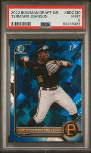 PSA 9 2022 Bowman Draft Chrome Sapphire Edition #BDC130 Termarr Johnson 1st - Picture 1 of 2