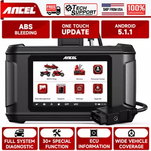 ANCEL MT500 All System Motorcycle Diagnostic Scan Tool OBD2 Scanner ABS TPMS Oil - Picture 1 of 8