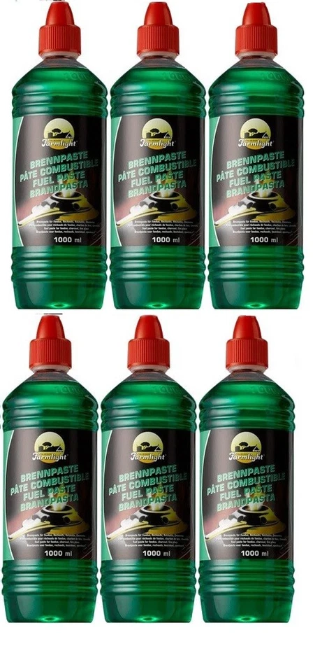 SEL CHEMIE 6 x 1 L Anzündpaste Fondue Brennpaste/ Chafing Dish für Speisenwärmer Raclette