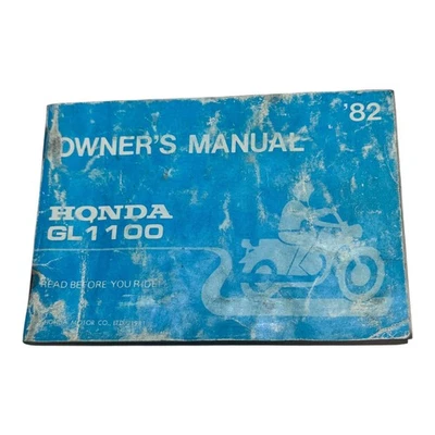 Honda 1982 GL1100 Interstate Factory Original Owners Manual - Image 1 of 2