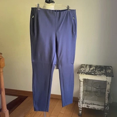 Tommy Hilfiger Ponte Leggings Stretch Skinny Pant Navy Blue Zip Pockets XL NWT - Image 1 of 4