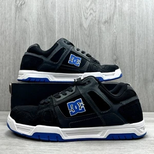 DC Stag Schwarz Blau Herren 12 Niedrig Skateschuhe Turnschuhe Y2K Chunky OG Classic - Bild 1 von 10