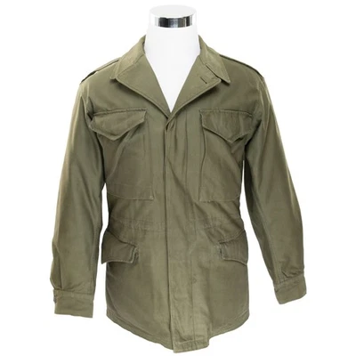 VINTAGE US ARMY M-1943 M43 FIELD JACKET 1940S WW2 SIZE 36R - Image 1 of 4