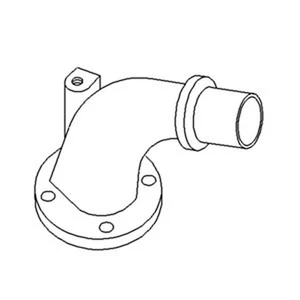 70267640 Auspuffkrümmer passend für Allis Chalmers Traktor 7030 7040 7045 7050 7060 - Bild 1 von 12