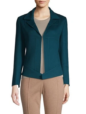 NUEVO Cárdigan Chaqueta Akris Bergdorf Goodman 12 100% Cachemira Verde Azulado Galleta de Mar Foto 1 de 4