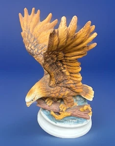 Freedom Brown Eagle Porcelain Statue Unmarked- 10.5” X 7.5” Tall - Picture 1 of 11