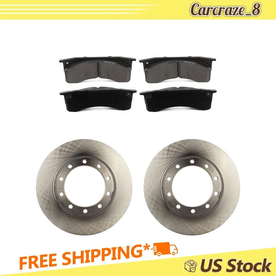 Kit de rotores de pastillas de freno delanteras para autobús escolar Blue Bird Vision 8,1 L 2009-2014 2018 Foto 1 de 4