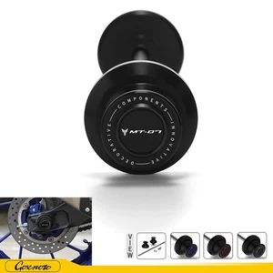 Rear Wheel Axle Fork Sliders Guard Swingarm Spools For Yamaha MT-07 2014-2025 - Picture 1 of 28