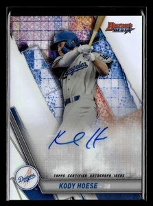 Kody Hoese 2019 Bowman Best Silver Refractor Rookie Auto Dodgers RC B19-KH - Picture 1 of 2
