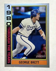 George Brett 2025 Topps Heritage Through Years holográfico #TTY-4 Royals (55) - Imagen 1 de 2
