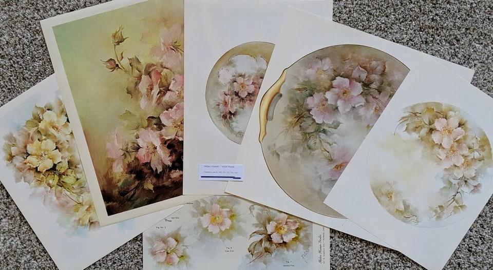 Wild Roses packet of 6 Helen Humes patterns - Image 1 of 1