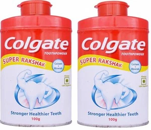 2 Pack of Colgate Tooth Powder For Stronger Healthier Teeth - 100 Gram each - Picture 1 of 3