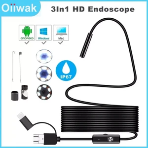 1M Endoscope Borescope HD Inspection Camera Scope for Android PC Waterproof  - Picture 1 of 14