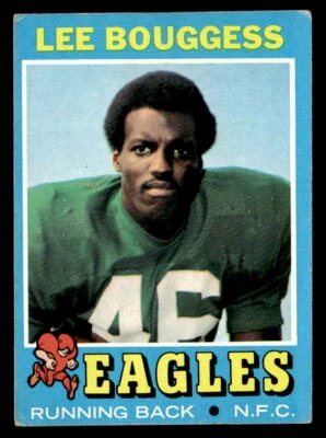 Lee Bouggess 1971 Topps Rookie Card #194 Philadelphia Eagles - Image 1 of 2