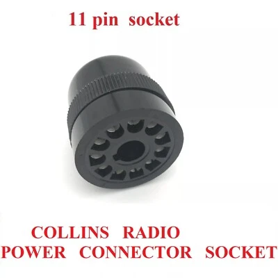 power plug 11 pin connector socket Collins KWM-2 KWM-2A 32S1 32S2 32S3 PM-2 516F - Image 1 of 4
