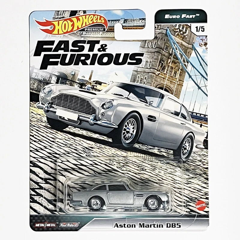 Mattel Hot Wheels Premium Fast & Furious Euro Fast #1 Aston Martin DB5 NEW GBW75 - Image 1 of 1