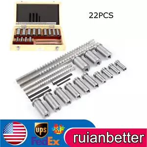 Keyway Spilla Collare Boccola Spessoro Set Misura Metrica Kit Lavorazione Metallo 22pz - Foto 1 di 12
