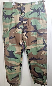 Men's Camo Woodland Pattern Combat/Hunting Pants/Military Fatigues - Picture 1 of 9