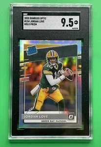 2020 Donruss Optic Jordan Love Holo Prizm Rated Rookie RC #154 SGC 9.5 Packers - Picture 1 of 3
