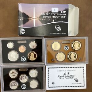 2013 S US Mint Silver Proof Set - Full 14 Coin Set w/ OGP & COA #9567