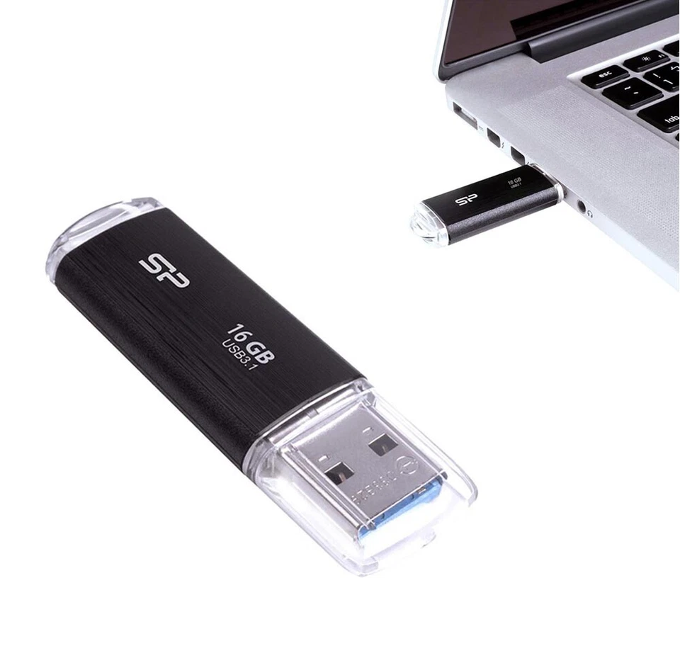 PEN DRIVE 16GB CHIAVETTA USB 3.1 16 GB SILICON POWER FLASH DRIVE BLAZE B02 PC - Immagine 1 di 2