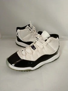 Nike Air Jordan Retro 11 XI GS Concord 2018 White Black 378038-100 Size 3Y - Picture 1 of 8