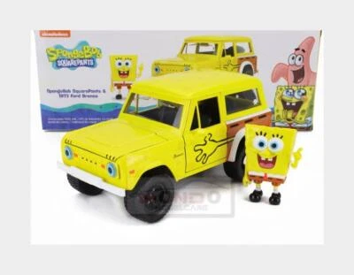 1:24 JADA Ford Usa Bronco With Squarepants Spongebob Figure 1973 253255081-35467 - Image 1 of 2