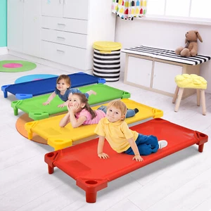 4PCS Kids Stackable Daycare Cot Toddler Naptime Sleeping Rest Mat Travel Playpen - Picture 1 of 10