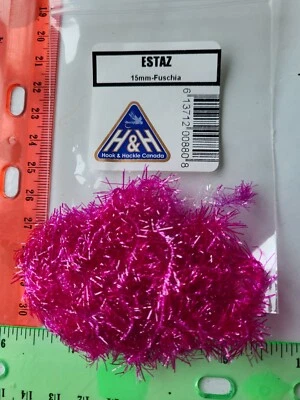 ESTAZ 15mm Chenille "Fuscsia" dar flash extra Foto 1 de 2