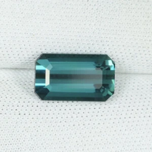 2.88Cts Amazing Fire Natural Blue Indiolite Tourmaline Octagon Cut...!!!!!! - Picture 1 of 2