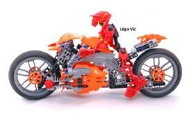 2010 LEGO 7158 HERO FACTORY FURNO COMPLETE MOTORCYCLE BIKE - C361
