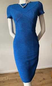 TED BAKER DRESS SIZE TB 1 UK 6 US 2 APPROX BLUE 100%POLYESTER - Picture 1 of 8