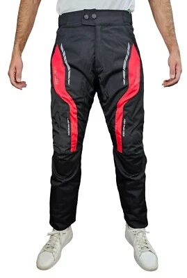 WINNET Pantaloni motociclista moto 4 stagioni anti acqua protezioni ginocchia fianchi
