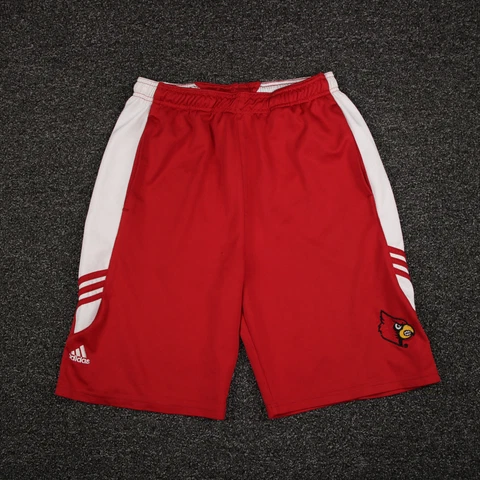 Louisville Cardinals Adidas Shorts Adult Large Red & White Breathable Football Cover