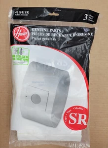 Paquete de 3 bolsas de aspiradora de filtración de alérgenos Hoover originales tipo SR 401011SR - Imagen 1 de 5