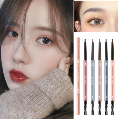 Eyebrow Pencil Makeup Cosmetics Double Headed Eyebrow Pencil Waterproof  . - Image 1 of 4