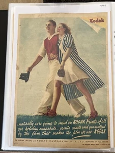 VINTAGE KODAK ADVERTISEMENT. 1947 - Picture 1 of 1