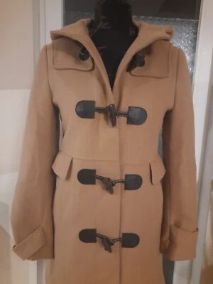 Шерстяное коричневое спортивное пальто с капюшоном Burberry London сделано в Италии Us4 - Изображение 1 из 4