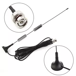 Langes Kabel VHF UHF Amateurfunk Antenne mit Magnetfuß Befestigung BNC Stecker - Bild 1 von 12