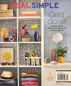 REAL SIMPLE-MAY 2025-GET IT DONE!-NEW-SEALED-NO LABEL-FAST SHIPPING - Foto 1 di 1