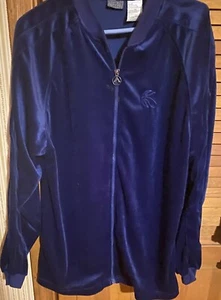 Athletic Works Mens Navy Blue Velour Jacket-Full Zip-Size S… - Picture 1 of 4