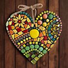 Mosaic Heart Hanging Ornament Retro Front Door Ornament Resin Garden Outdoorł