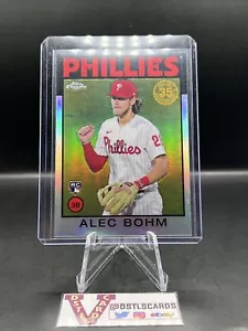 2021 Topps Chrome - ALEC BOHM ROOKIE 35th ANNIVERSARY SILVER REFRACTOR #86BC-14 - Picture 1 of 3
