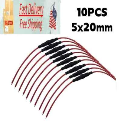 Inline Round Glass Fuse Holder 30A Max Screw-Type Wire 250V Small 5x20mm 10x - Image 1 of 3