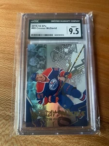 Connor McDavid 2015-16 SPx - Stick Wizards RC #89 CGC9.5 - Picture 1 of 1