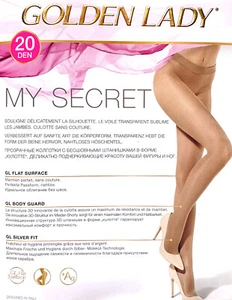 Golden Lady, MY SECRET, nahtlose Strumpfhose, seamless, Seiden-Touch, 20 DEN - Bild 1 von 10