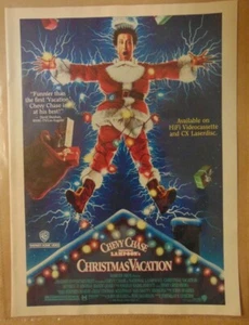 Chevy Chase Movie CHRISTMAS VACATION Magazine Print Advertising Original 1990  - Picture 1 of 1