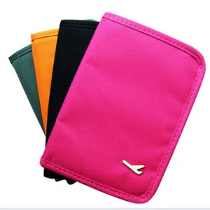 Billetera con embrague de pasaporte de viaje para mujeres y hombres con soporte para tarjetas de identificación bolsa de documentos EE. UU. - Imagen 1 de 8