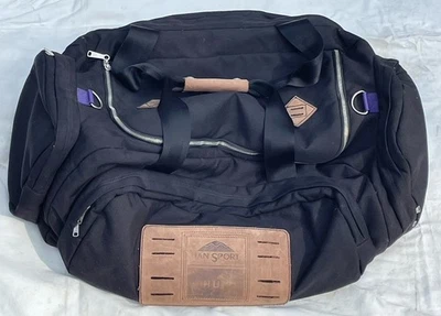 Bolso de Lona Raro Genuino HUF JANSPORT SNOQUALMIE Marrón Negro Limitado Foto 1 de 4