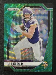 Panini Prizm T.J. Hockenson #188 Green Wave Prizm Minnesota Vikings 2024 - Imagen 1 de 2